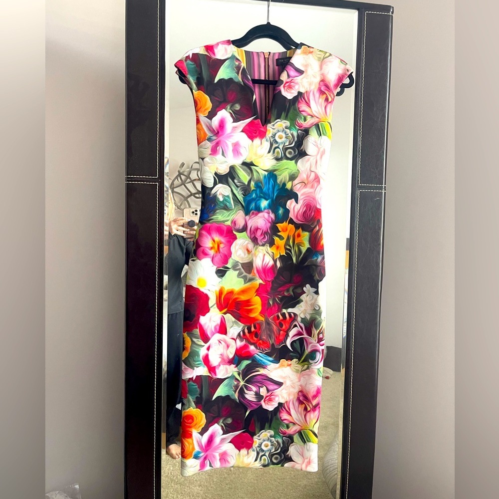 Ted Baker below the knee dress.